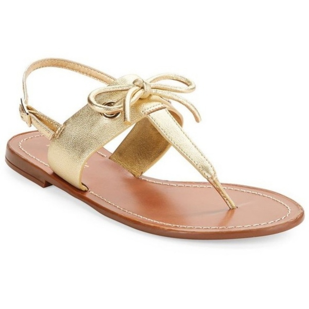 Kate Spade Carolina Sandals gold size 6